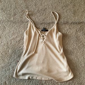 COPY - ✨flash sale✨ cute tan forever 21 tank top
